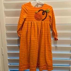 Peaches & Cream orange dress size 5
